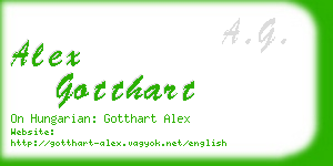 alex gotthart business card